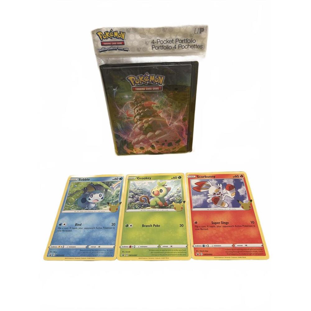 Pokémon TCG 4-Pocket Portfolio Sword & Shield Era Brand New (2020) + Jumbo Cards
